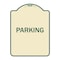 Signmission Designer Series Sign-Parking, Tan & Green Heavy-Gauge Aluminum Sign, 24" x 18", TG-1824-23478 A-DES-TG-1824-23478 - alternate 1